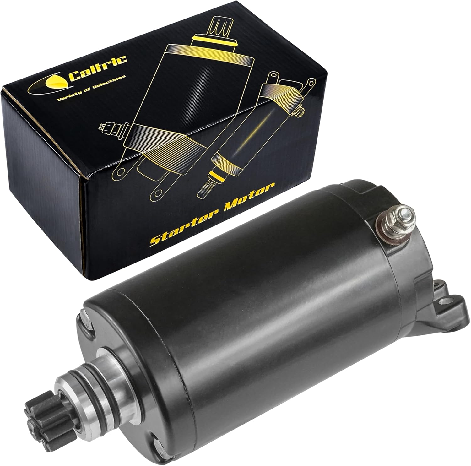 Caltric Starter Compatible with John Deere Trail Buck 500 650 Ex Ext 4-Tec Rotax 498Cc 644Cc All