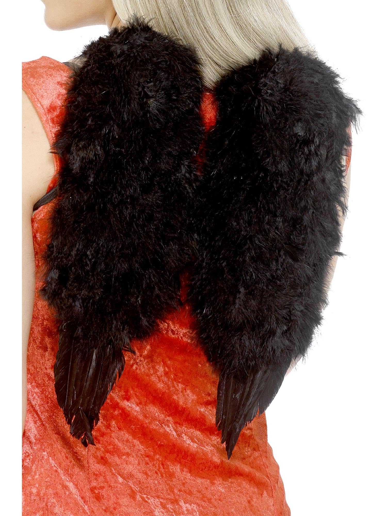 Smiffys Women's Black Angel Wings