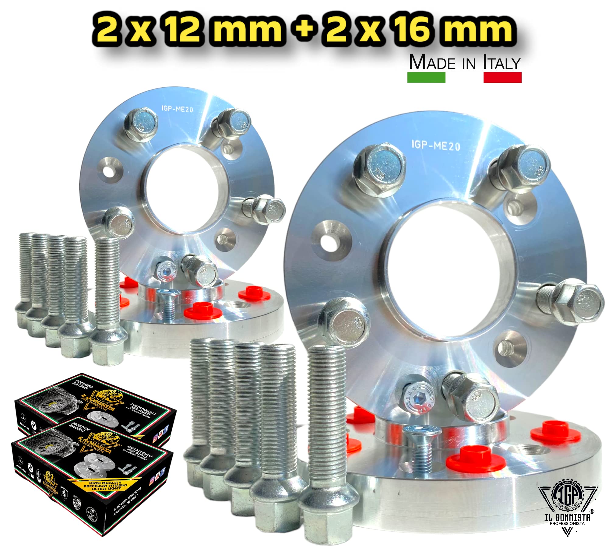 Kit 2 distanziali 45mm RepartoCorse Doppia Bulloneria - MERCEDES CLA, CLA-AMG Type Shooting Brake X118 | 2019- | RepartoCorse