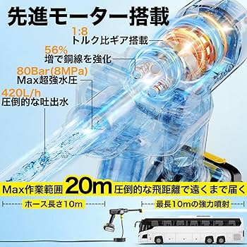 Amazon | 【高圧洗浄機 20L折り畳みバケツ】国内洗浄店監修 8MPa