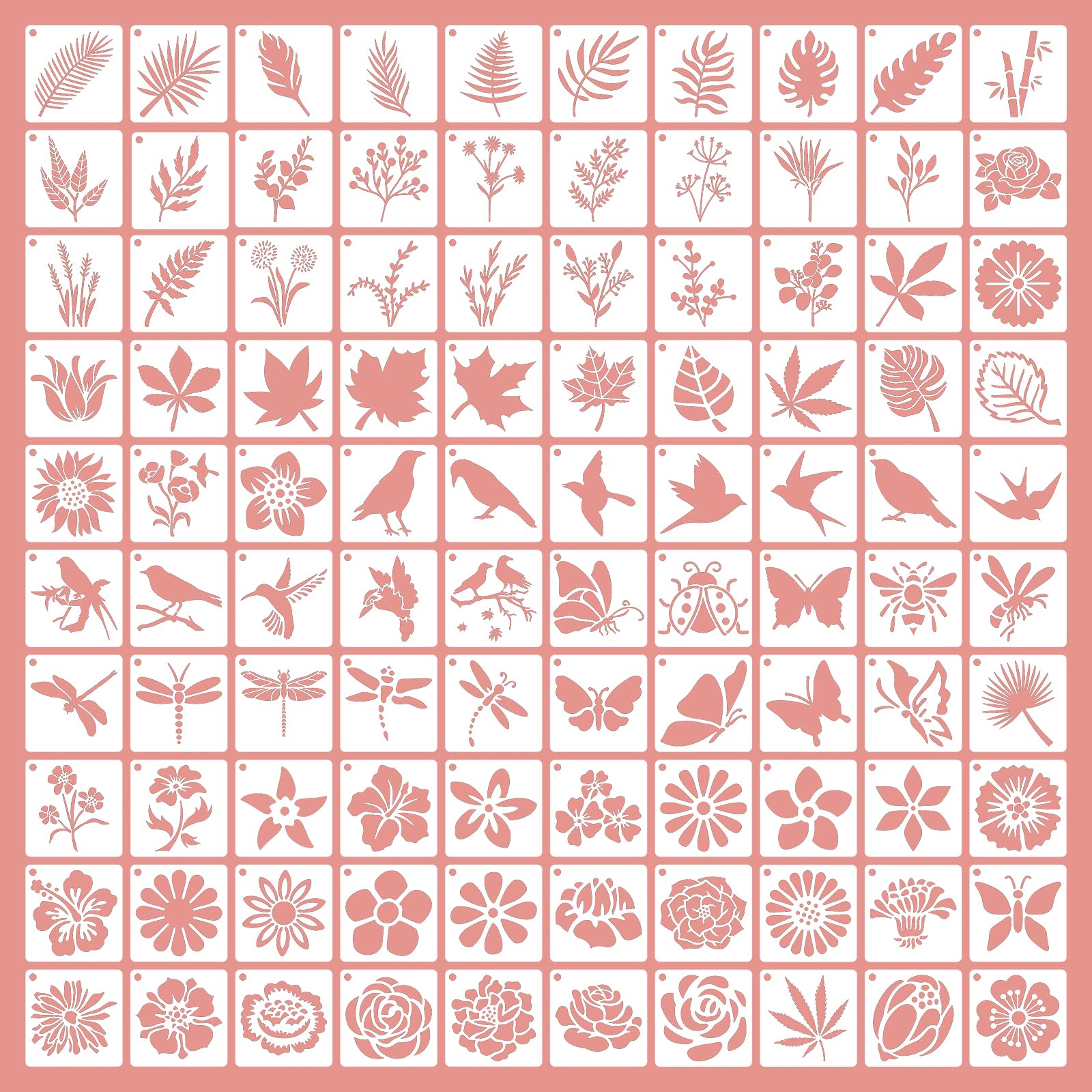 Pochoirs Pour Peinture Vintage Murale Pochoir Dessin Enfant Stencil 60 Pcs Stencils Pochoirs