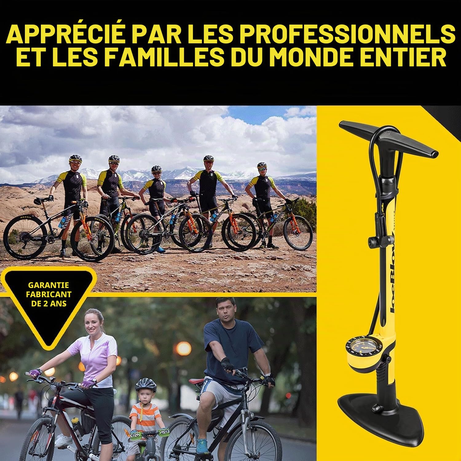 Topeak Joe Blow Sport III Pompe à Pied Haute Pression