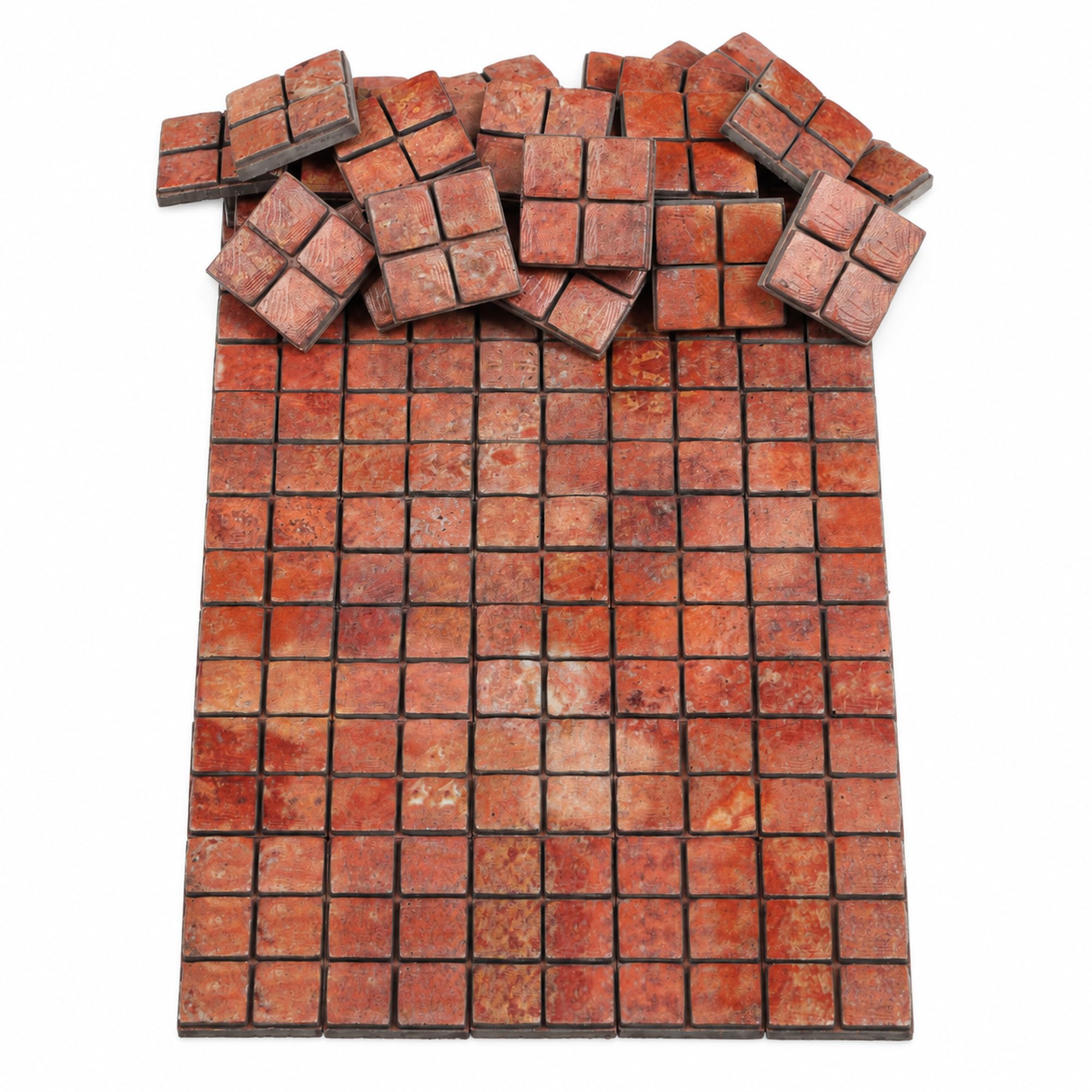 Dollhouse Miniature Paving Stones, Terracotta Tiles for Modeling — image 1