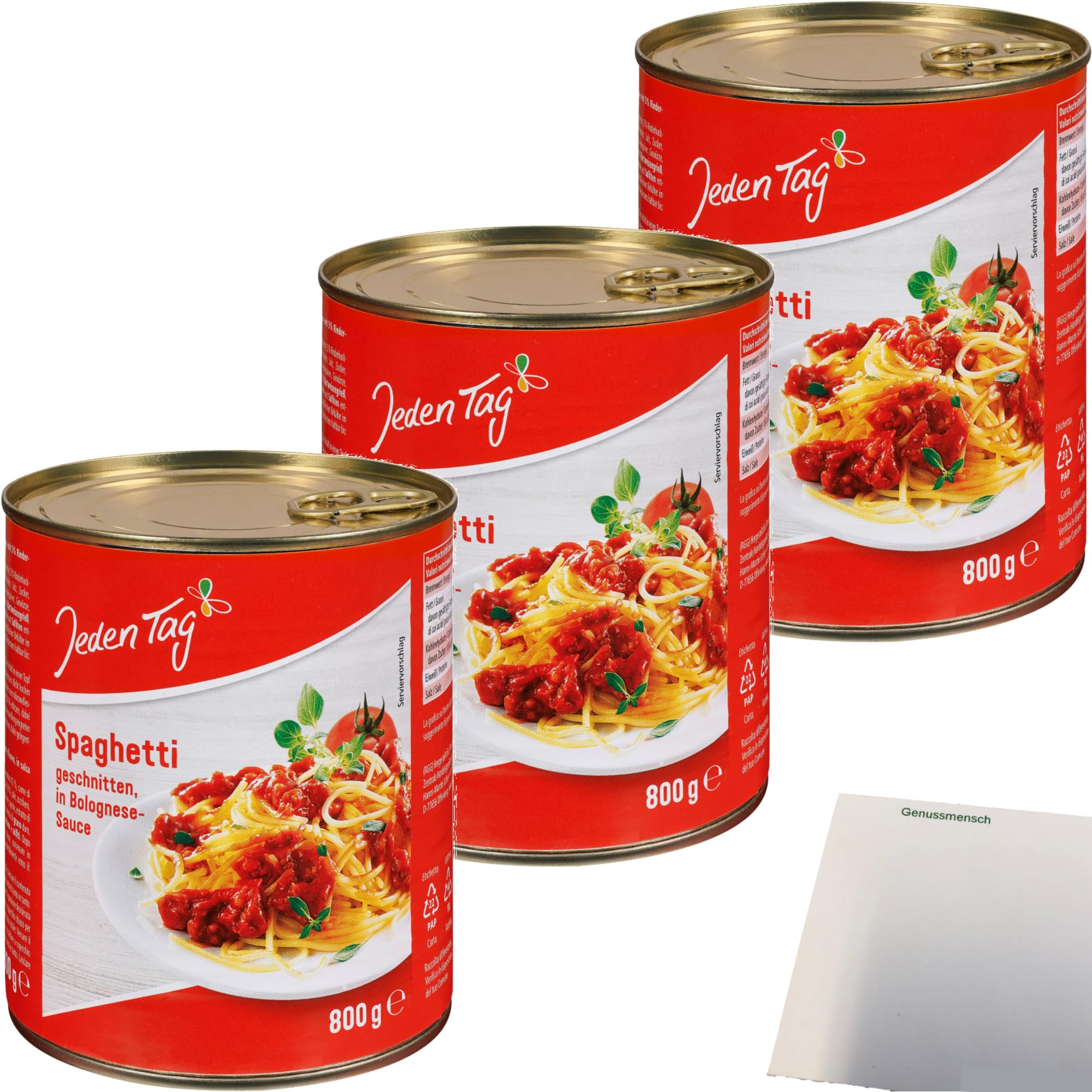wie lange kann man fertige bolognese im kühlschrank aufbewahren usy Bundle für Jeden Tag Spaghetti 3er Pack (3x800g Dose) + usy Block Lebensmittel & Getränke 777 Sicherheit - Wie bewahrt Gewicht:1700 Gramm