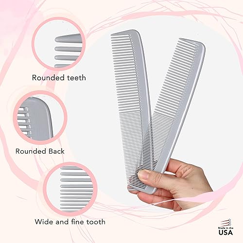 Miniatura 4 de Peine de dientes anchos #303 Peine desenredante de cabello para mujeres, hombres, estilistas, peine, peines de dientes anchos, peines de dientes