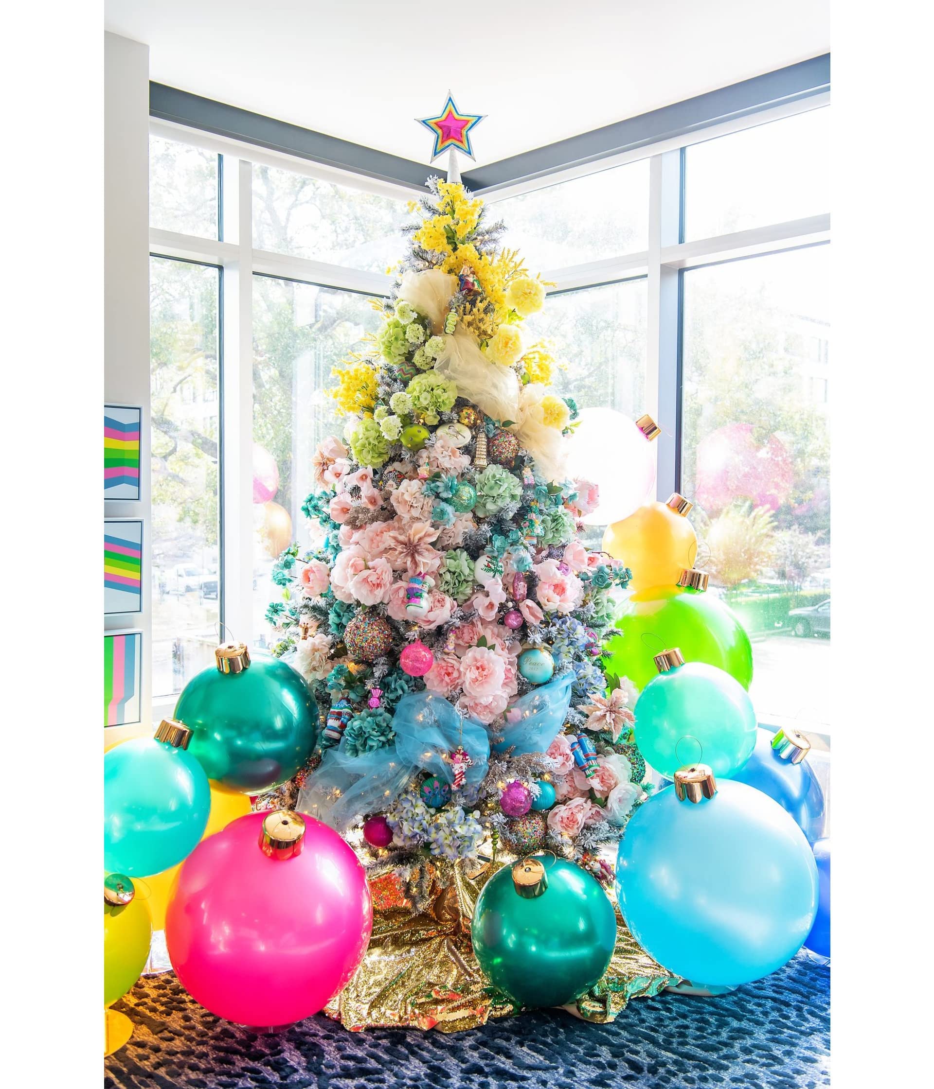 Holiball Inflatable Holiday Ornament – Indoor and Outdoor Use – Reusable and Storage Friendly – The Ultimate Holiday Decoration – 18