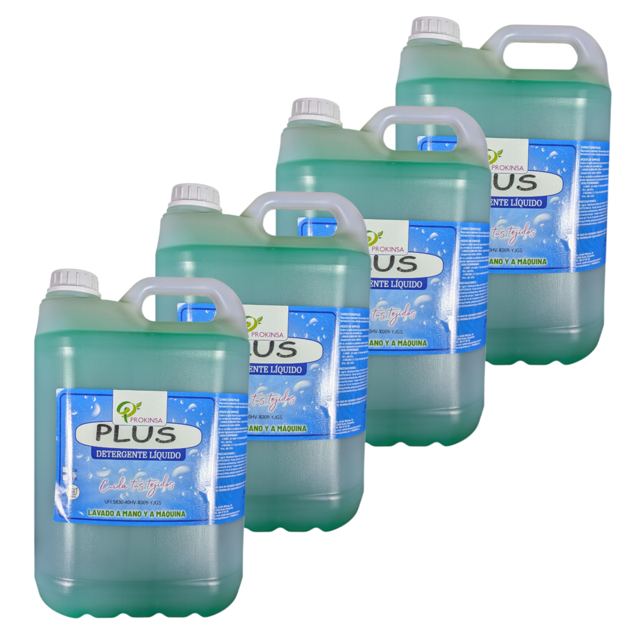 Detergente Líquido para Ropa – 20L Total (4x5L) – Aroma Fresco Plus– Limpieza Efectiva para Hogar y Uso Profesional