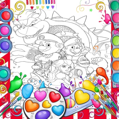 Mario Day Coloring Book: Nintendo Fun & Game Art