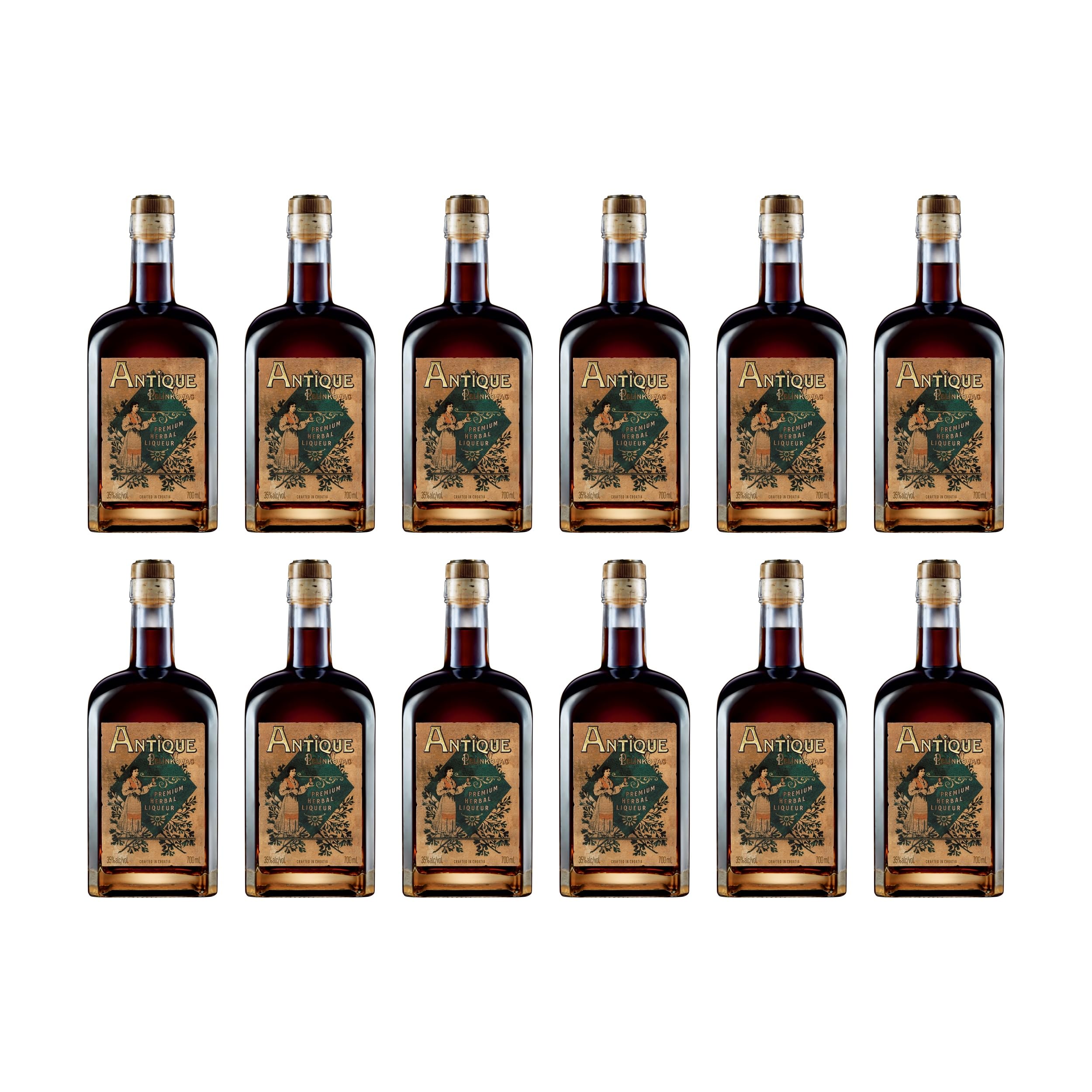 Badel Pelinkovac Antique Liköre mild Kroatien inkl. FeinWert E-Book (12 x 0.7 l)