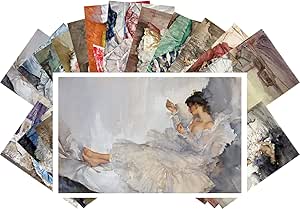 Postcard Set 24pcs Pinup Sexy Nude Girls Vintage Watercolor Painting by