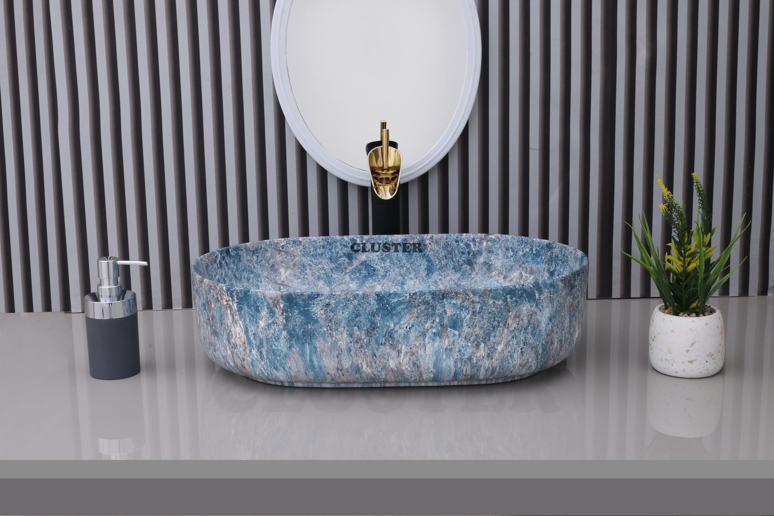 Cluster Designer Wash Basin - Ceramic Sink for Bathroom -13 Cluster Designer Wash Basin - Ceramic Sink for Bathroom -13