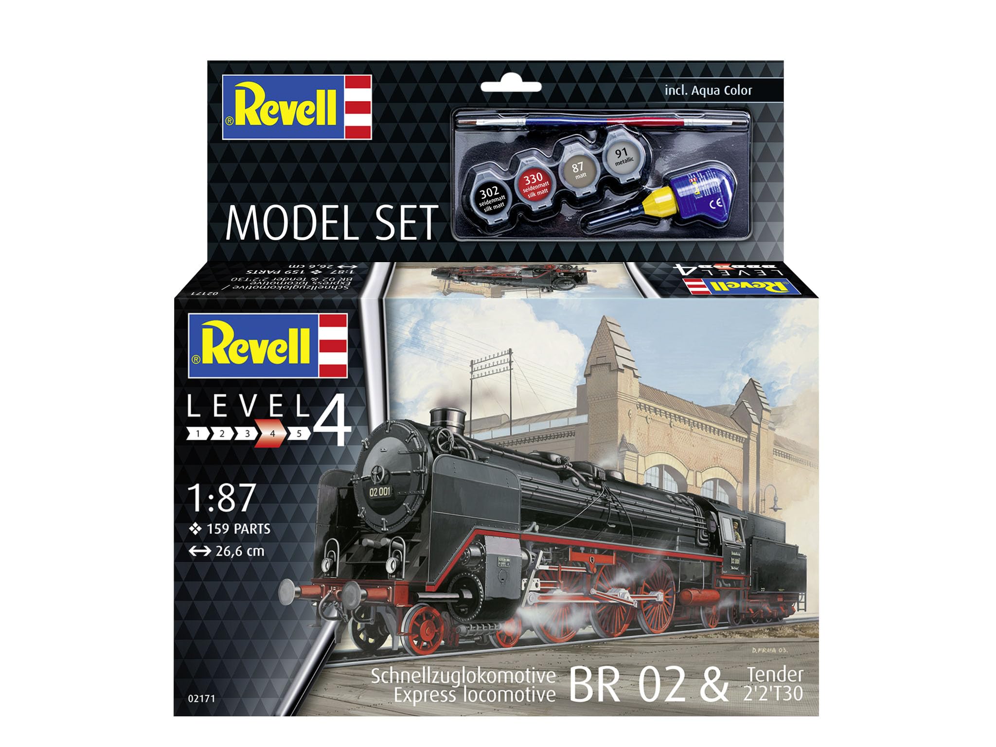 Revell Kit de modélisme - Locomotive à train rapide BR02&Tender 2'2'T30