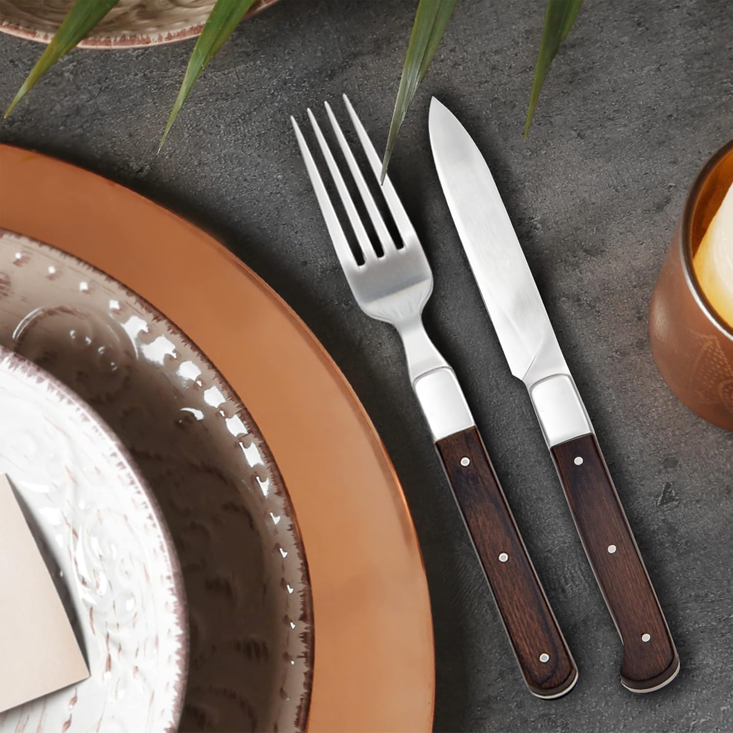 Hampton Forge St. Laurent, 20- Flatware Set, 4.30 LB, Multi