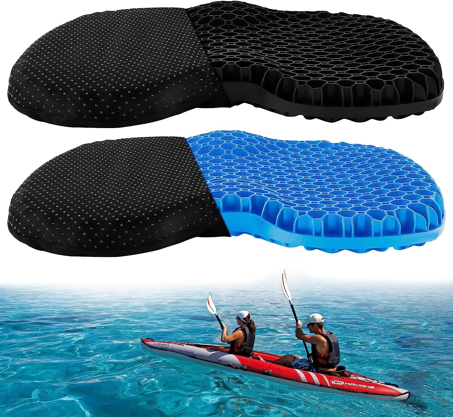 Cuscino Sedile Kayak Impermeabile Fityle - Materiale EVA, 32.5x37cm, Leggero, Per Barche, Surf, Pesca - Foto 7