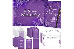 Zhanmai Purple Guest Book Set: A Cherished Memory Keeper for Grieving Hearts