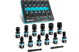 DURATECH 1/4" Universal Joint Socket Set: Organization Perfection for Socket Sets