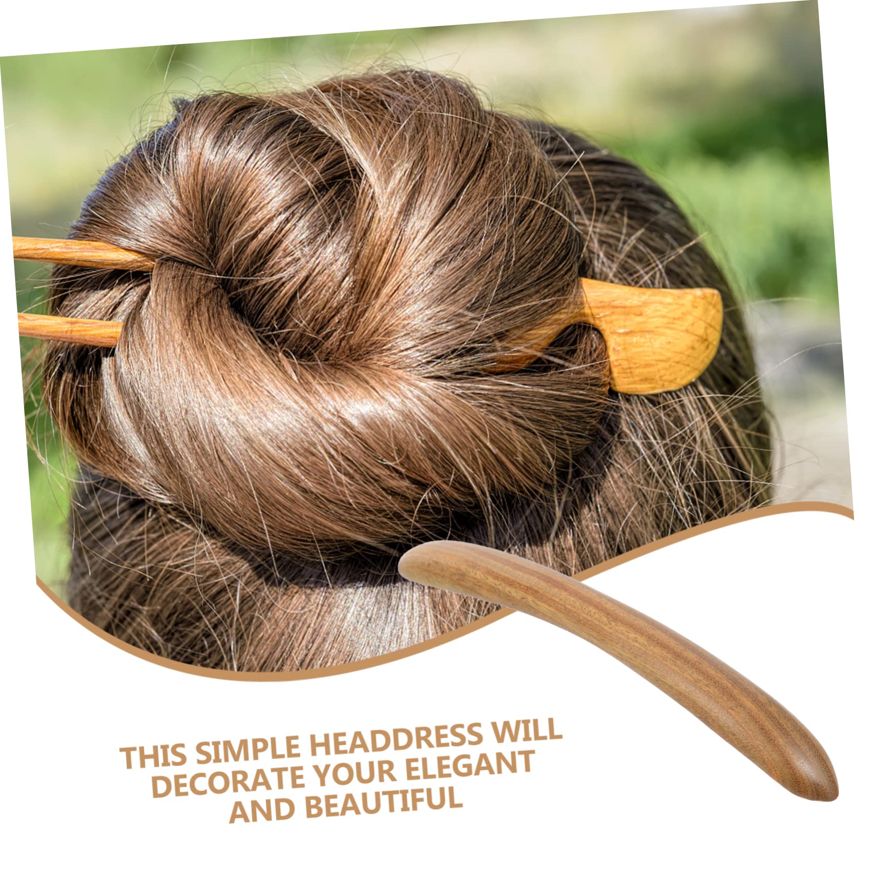Ipetboom 5pièces Bâtons De Cheveux Bois Résistant à Usure Épingles à Chignon Chinoises Pour Femmes Accessoires Élégants Pour Coiffures Vintage Et Traditionnelles