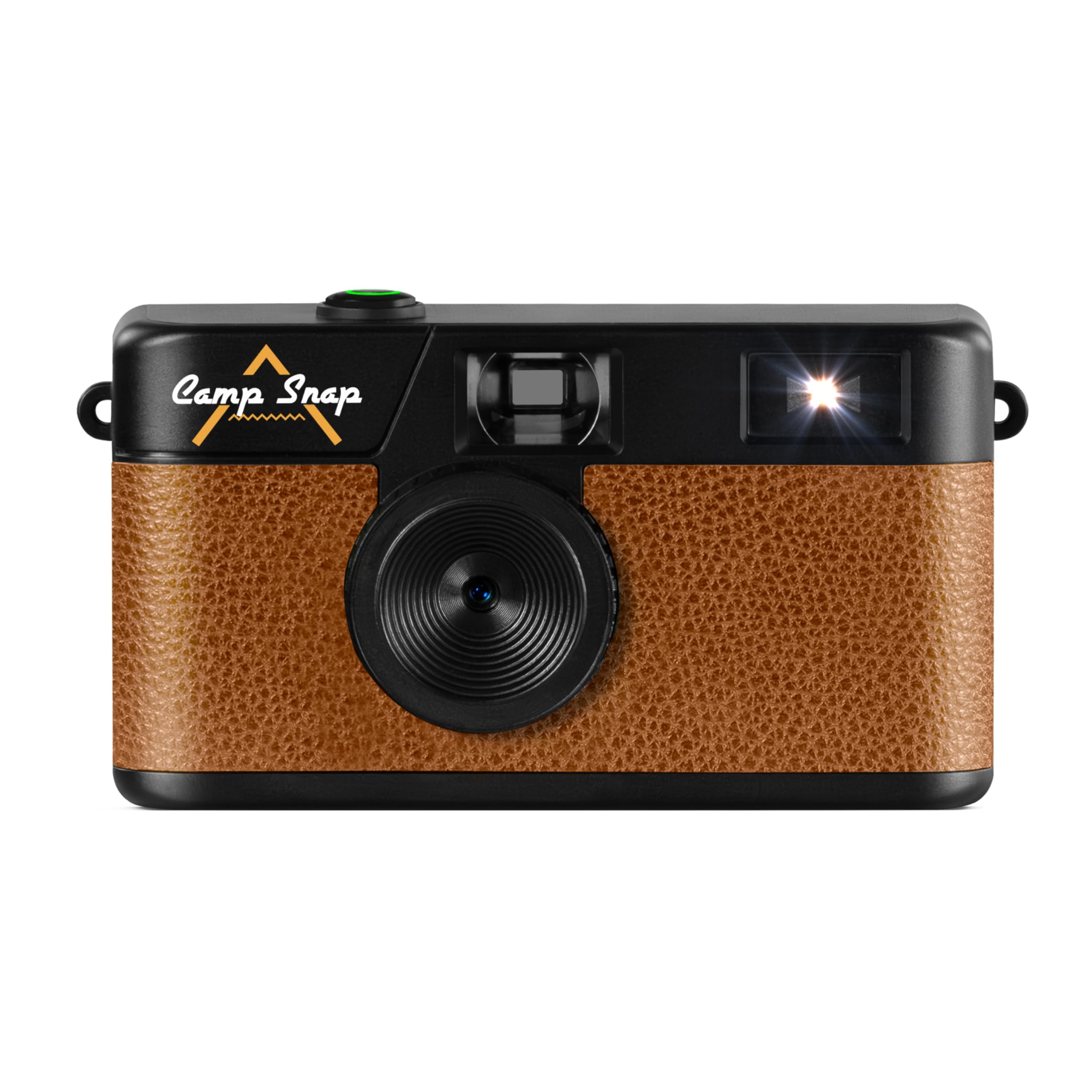 CampSnap Compact Digital Camera without Display - Memory for 2000 Photos - 10M Pixels - Rechargeable Battery - Vintage - Brown