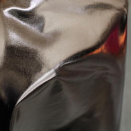 Miniatura 9 de Texco Inc Sólido 2-Way Stretch Poly Spandex tela metálica de peso medio, ropa hogar proyectos de bricolaje, plata 2 yardas