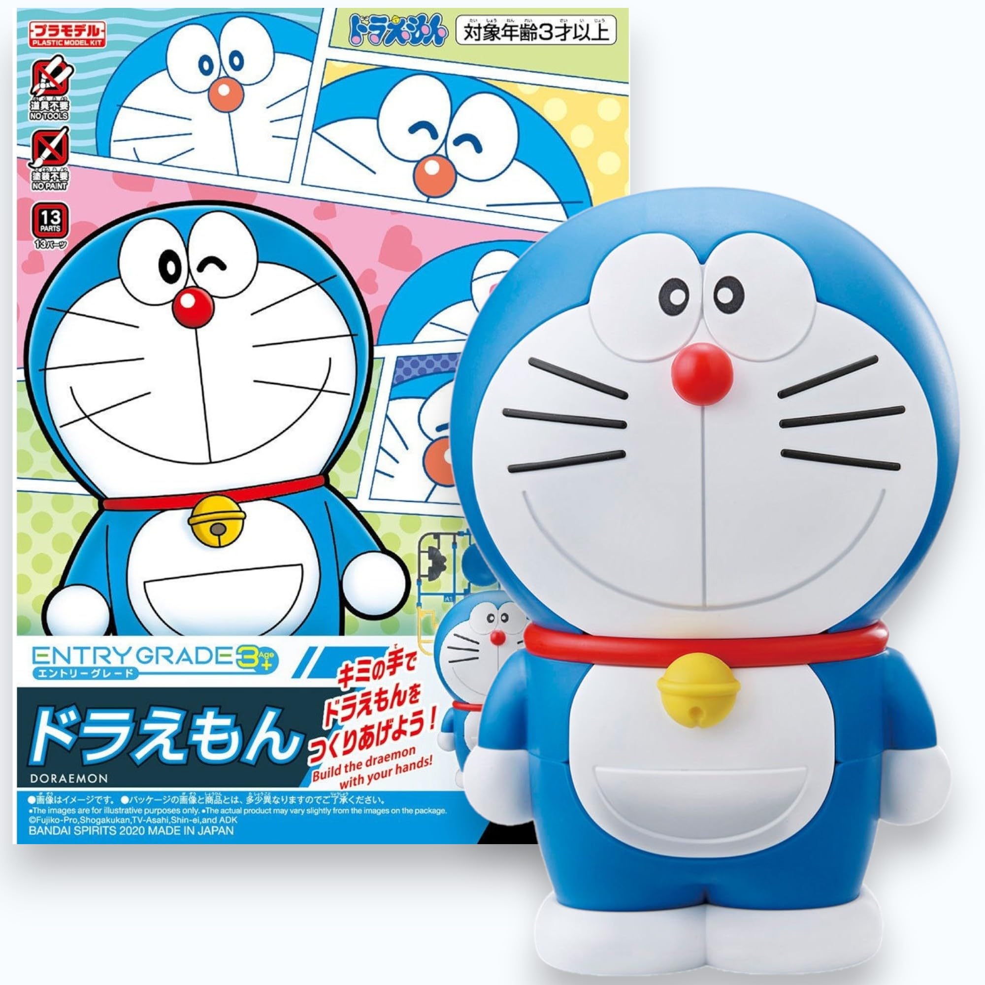 Bandai Hobby | Entry Grade Doraemon Model Kit | Easy Snap‑Fit Assembly, No Glue or Paint Required