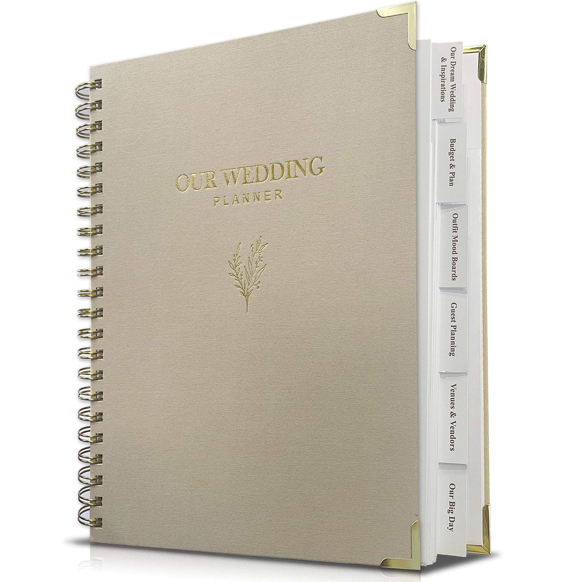 Beautiful Wedding Planner Book And Organizer - A Unique Linen Binder For The Bride Perfect To
