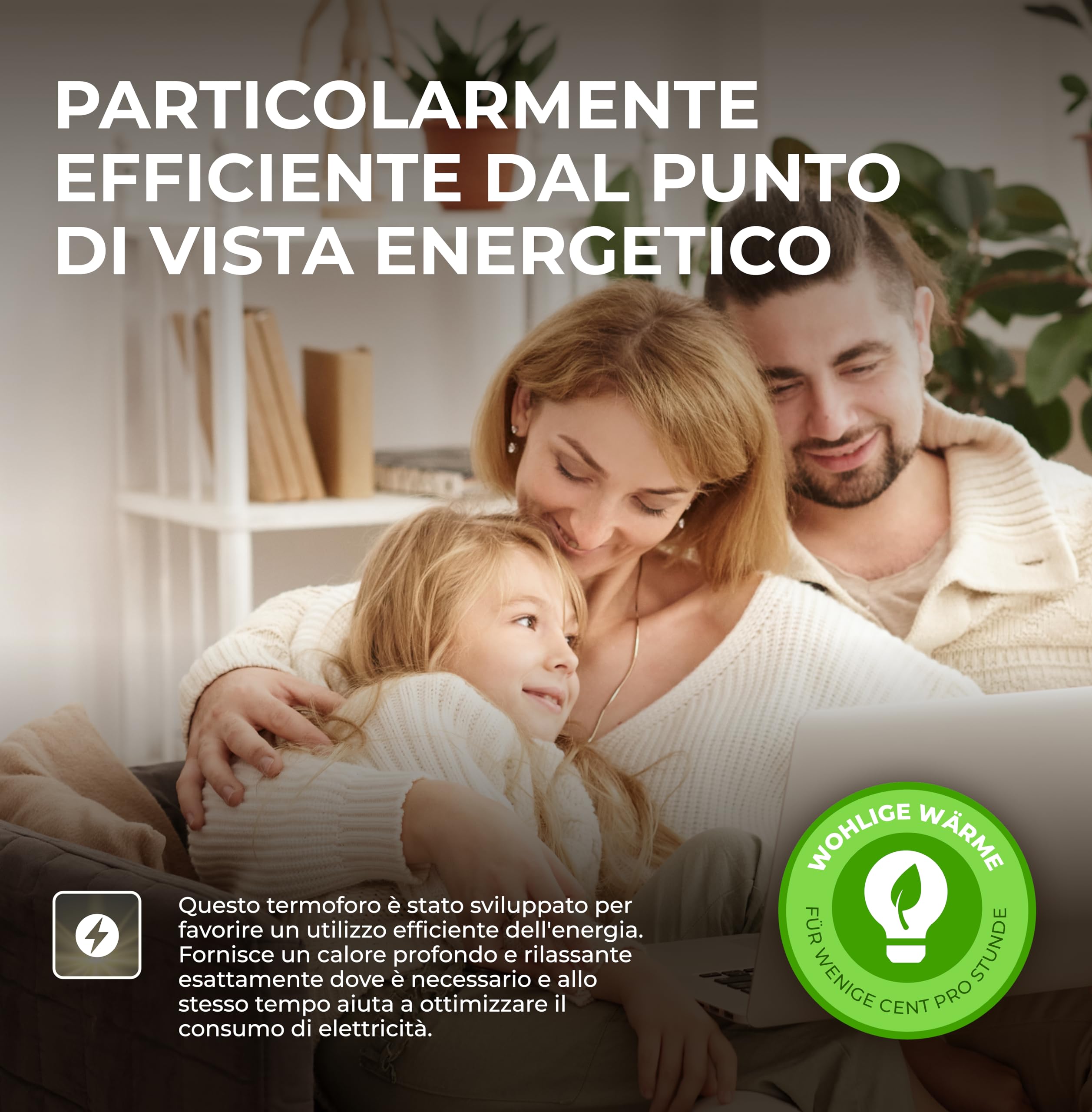 BR Bringer Termoforo Elettrico a infrarossi - Fascia Riscaldante lombare con 6 livelli di riscaldamento (25-60°C), protezione contro il surriscaldamento, lavabile, display LED (Blu 45 x 30 cm)