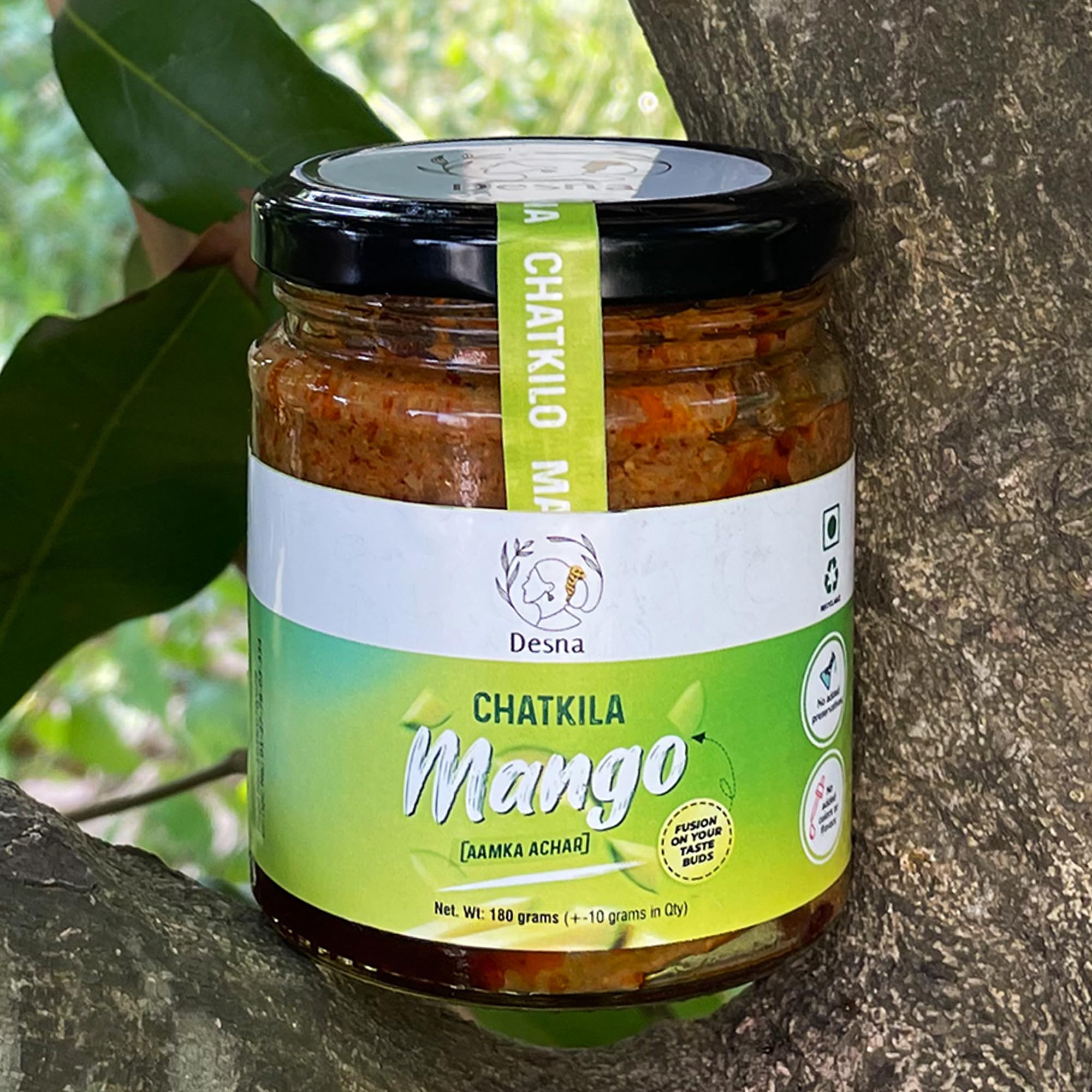 Desna Chatkila Mango Aamka Achar | Tangy Delight From Fresh Mangoes | Handmade For Authentic Flavor | Enhances Every Meal | Khatta Aamka Achar (180 Gm) (B0D97L6JJP) Amazon Price History, Amazon Price Tracker
