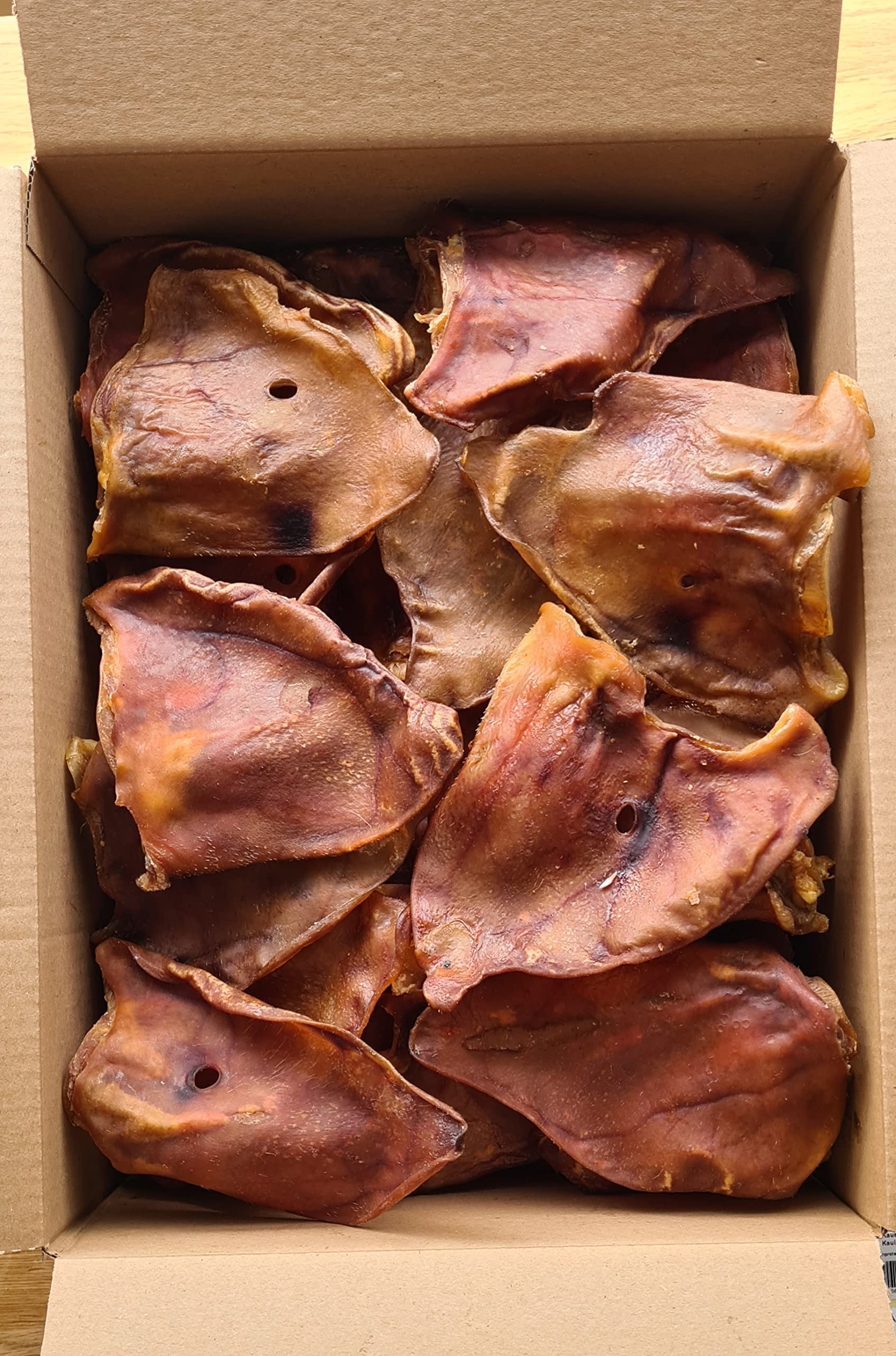 Schweineohren —100 STK—wie Rinderohren für Hunde, Kauartikel, Kausnack