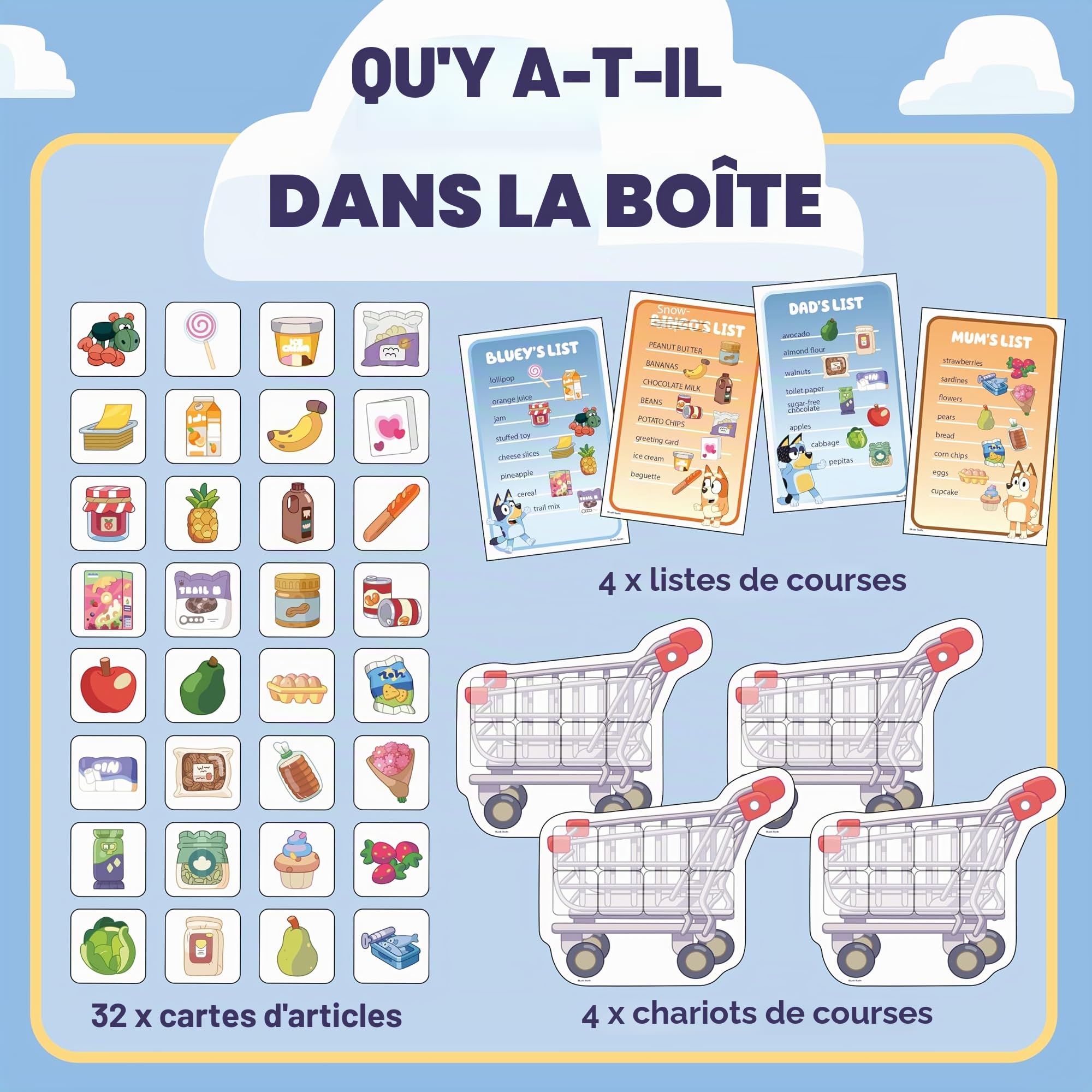 Orchard Toys Bluey Shopping List Game