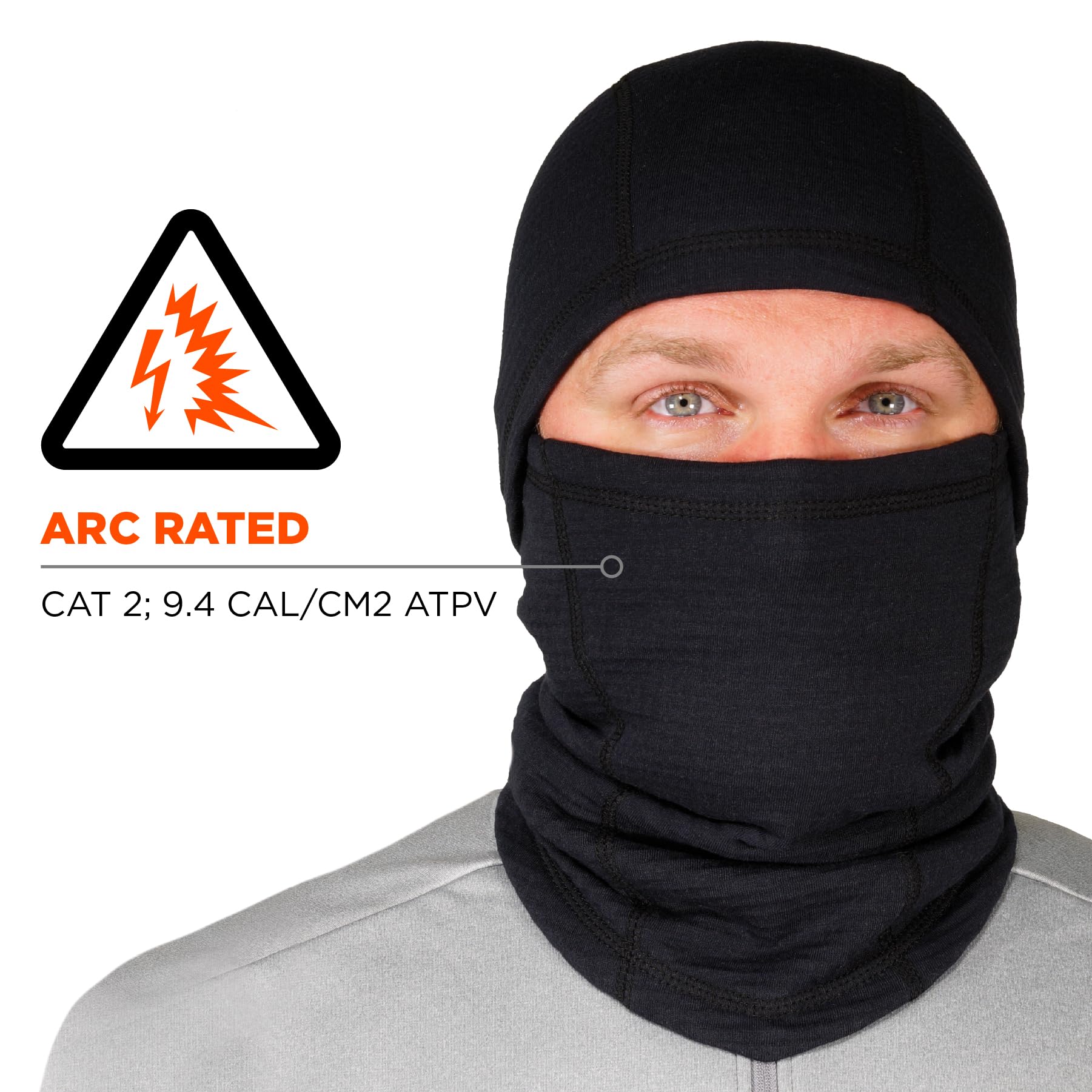 Ergodyne Cagoule d'hiver Ignifuge, Conforme aux Normes ASTM F1506 & NFPA 2112, N-Ferno 6847