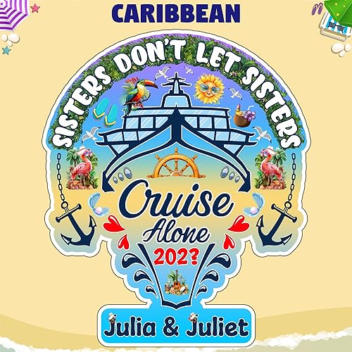 Miniatura 4 de Decoraciones magnéticas para puerta de crucero para hermanas 2024, imanes de puerta de crucero para niñas, imán de decoración de puerta de cabina de