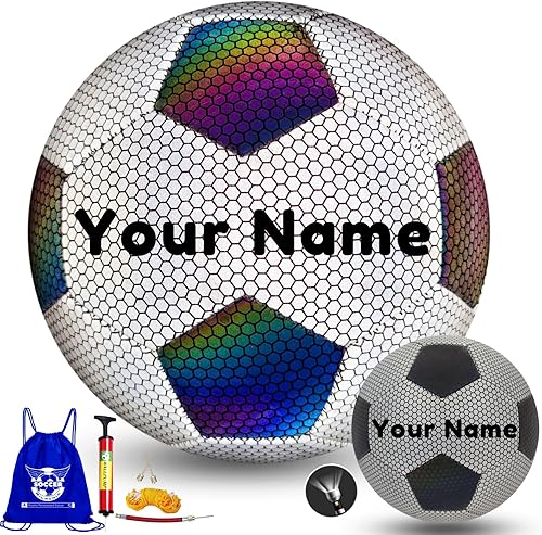 Miniatura 9 de Balón de fútbol personalizado tamaño 3/4/5, regalo de pelota de fútbol personalizada con nombre o texto para entrenador, hijo, hija, papá, mamá o
