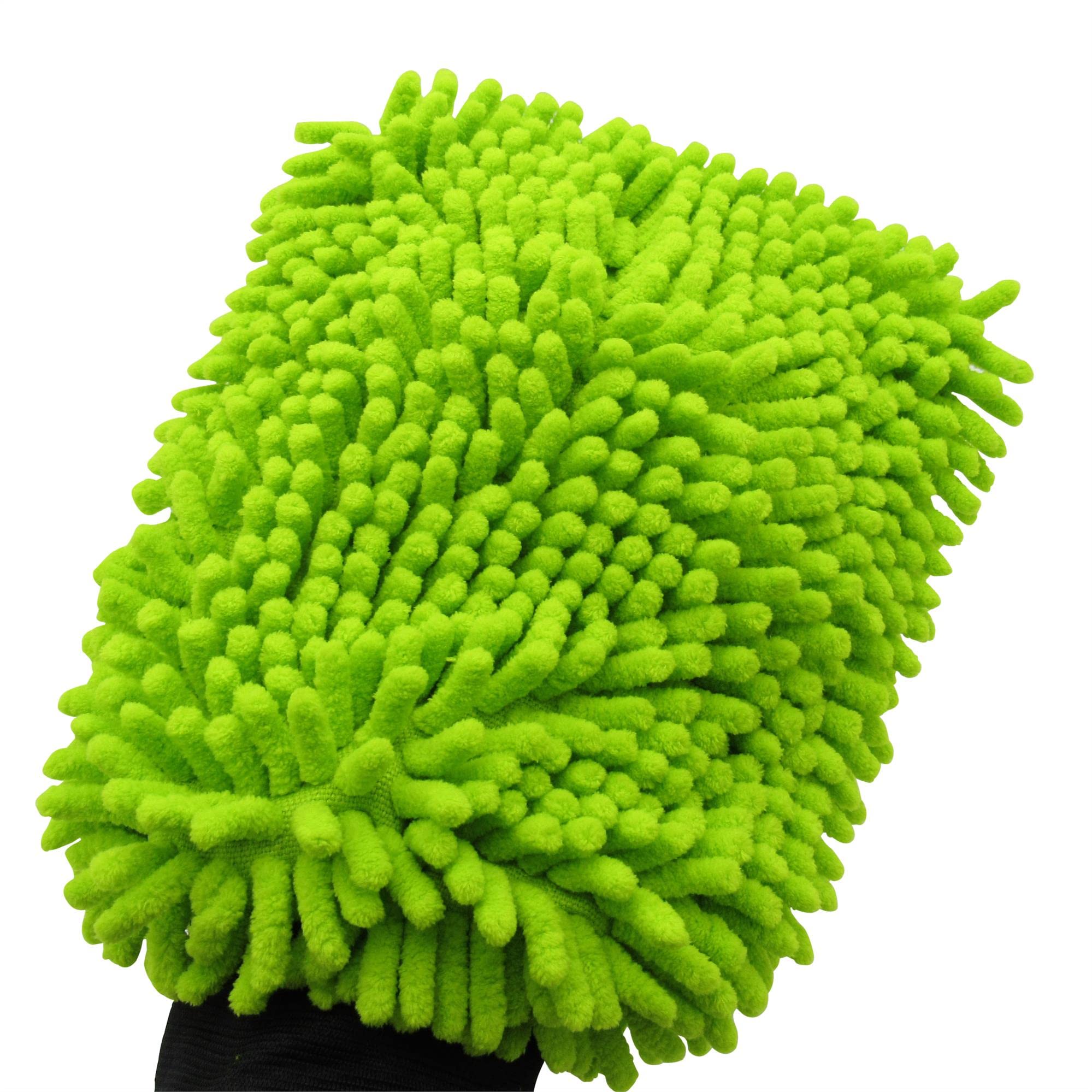 Wash Mitt For Car Microfibre (Cleaning Washing Mitten Dusting Polishing Scrub Chenille)