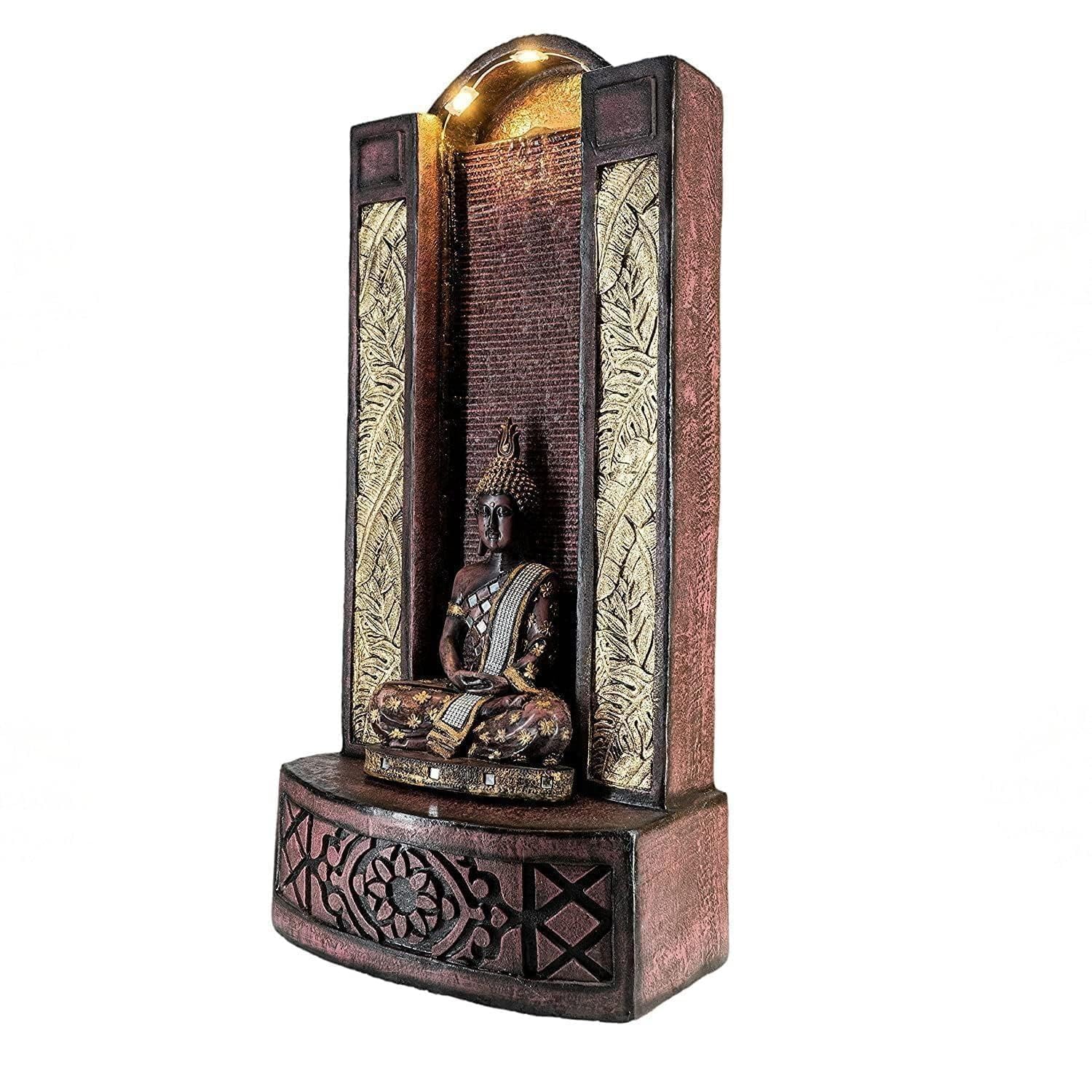 Swarnhouse 4ft Buddha Water Fountain for Home, Office, Garden Decor, Housewarming Item, Home Decor Water Fountain Indoor (Article 5) - Image 3 thumbnail