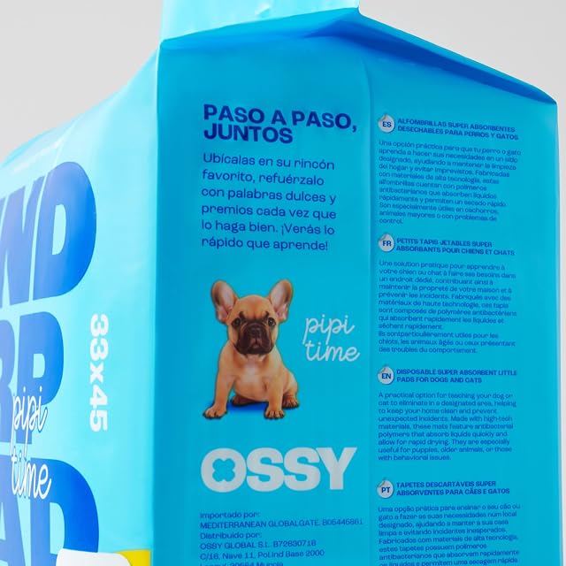 Foto 7 de 7 de Empapadores Perros Desechables (50 Unidades) 33x45 Perros Pequeños (S), Antideslizante con 8 Capas Stop Fugas