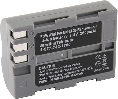 Miniatura 8 de STK EN-EL3e Batería para Nikon D80 D700 D90 D300 D100 D200 D300s D50 D70s D70 MH-18a MB-D200 MB-D10