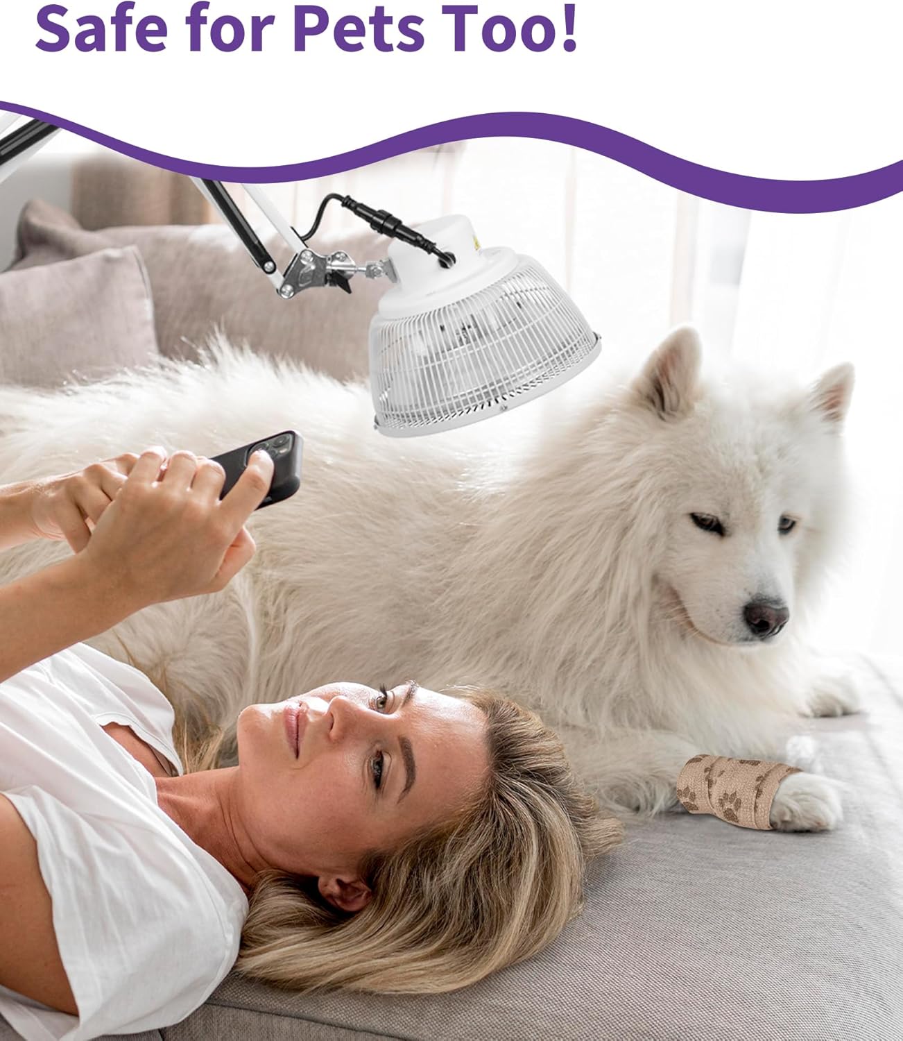 TDP Lamp, Mineral Light Therapy Device for Pain Relief, Relaxing Muscle, with Quick Heating for Home & Clinic Use - Image 4