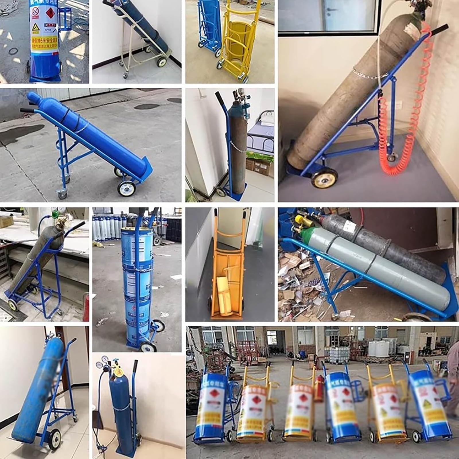 Carrello del concentratore di Ossigeno Portatile/Portatile della bombola di Ossigeno, Supporto della bombola di Ossigeno, Carrello Resistente della bombola, capacità di carico 200kg/440lb
