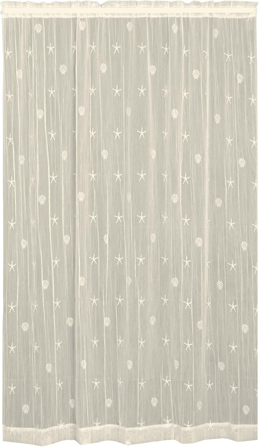 Heritage Lace, Ecru Sand Shell 45x63 Panel, 45 by 63-Inch