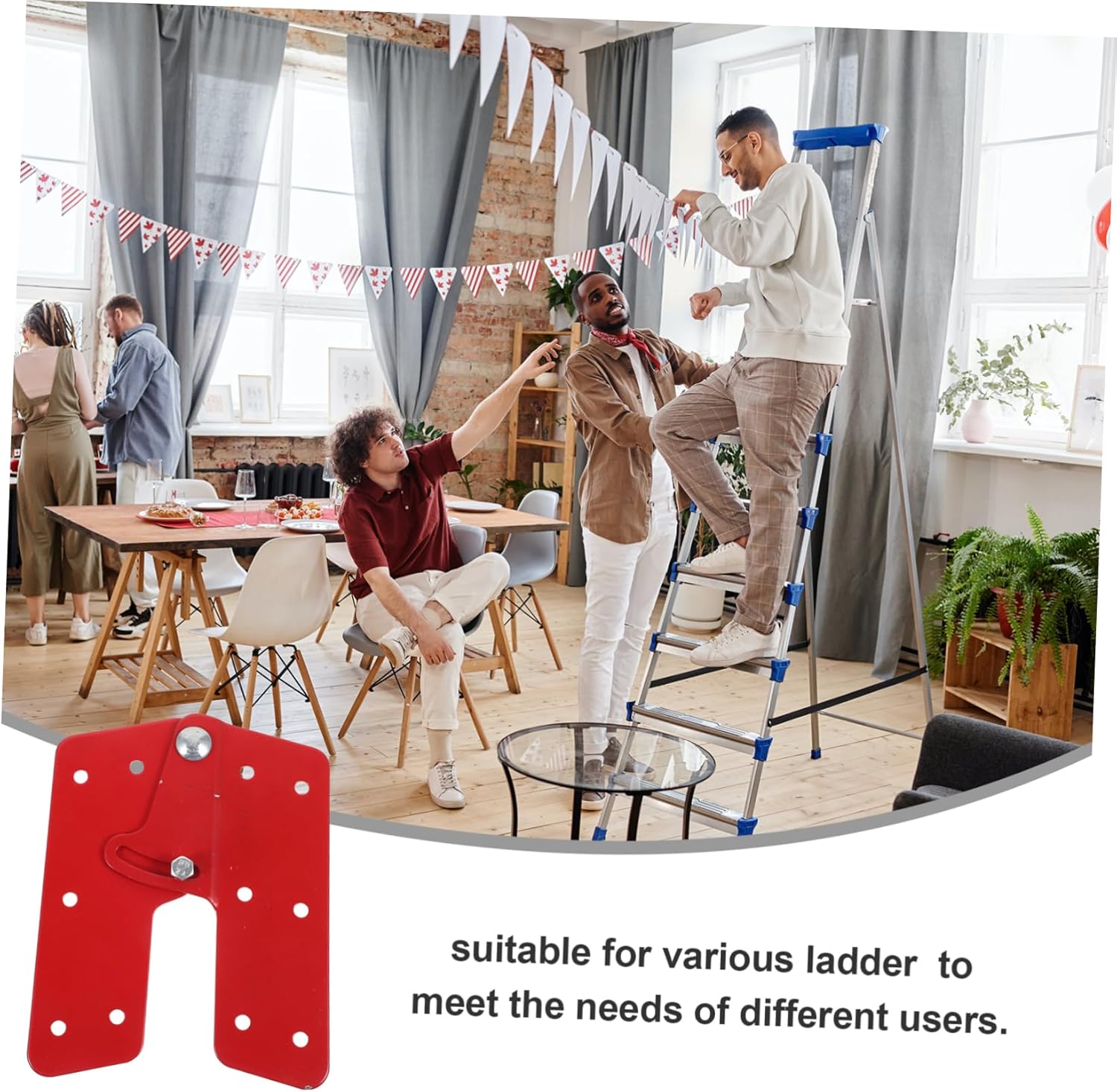 Tofficu 2Pcs Folding Ladder Hinge Joint Durable Ladder Attachment for Step Ladder Parts Easy Installation for Attic Stairs and Elevators Versatile Design for Stability and Safety