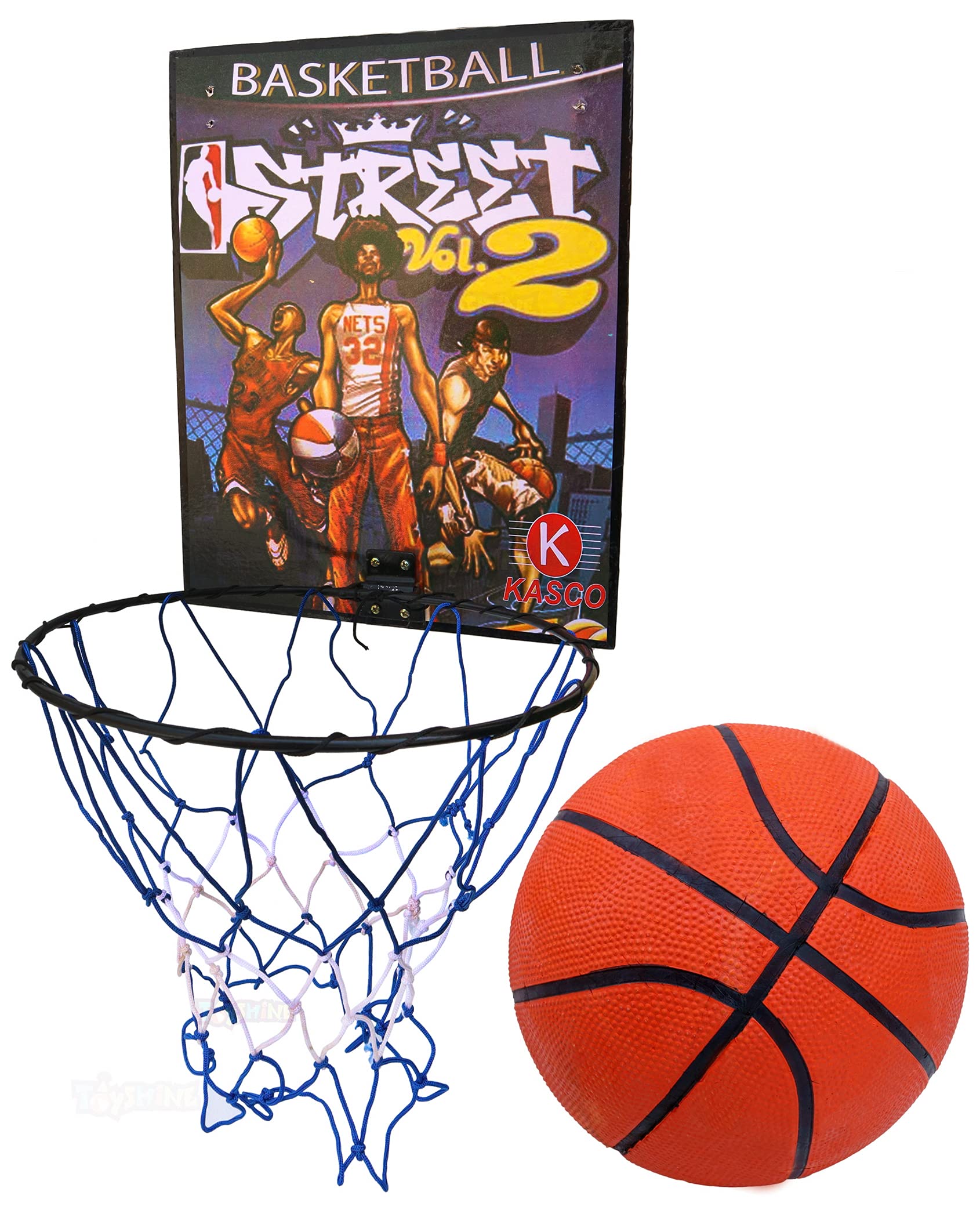 Toyshine Indoor Door and Wall Mountable Basketball Hoop Set with 7 No Basketball, Made in India (Colour May Vary) - SSTP (B08N16YYHS) Amazon Price History, Amazon Price Tracker