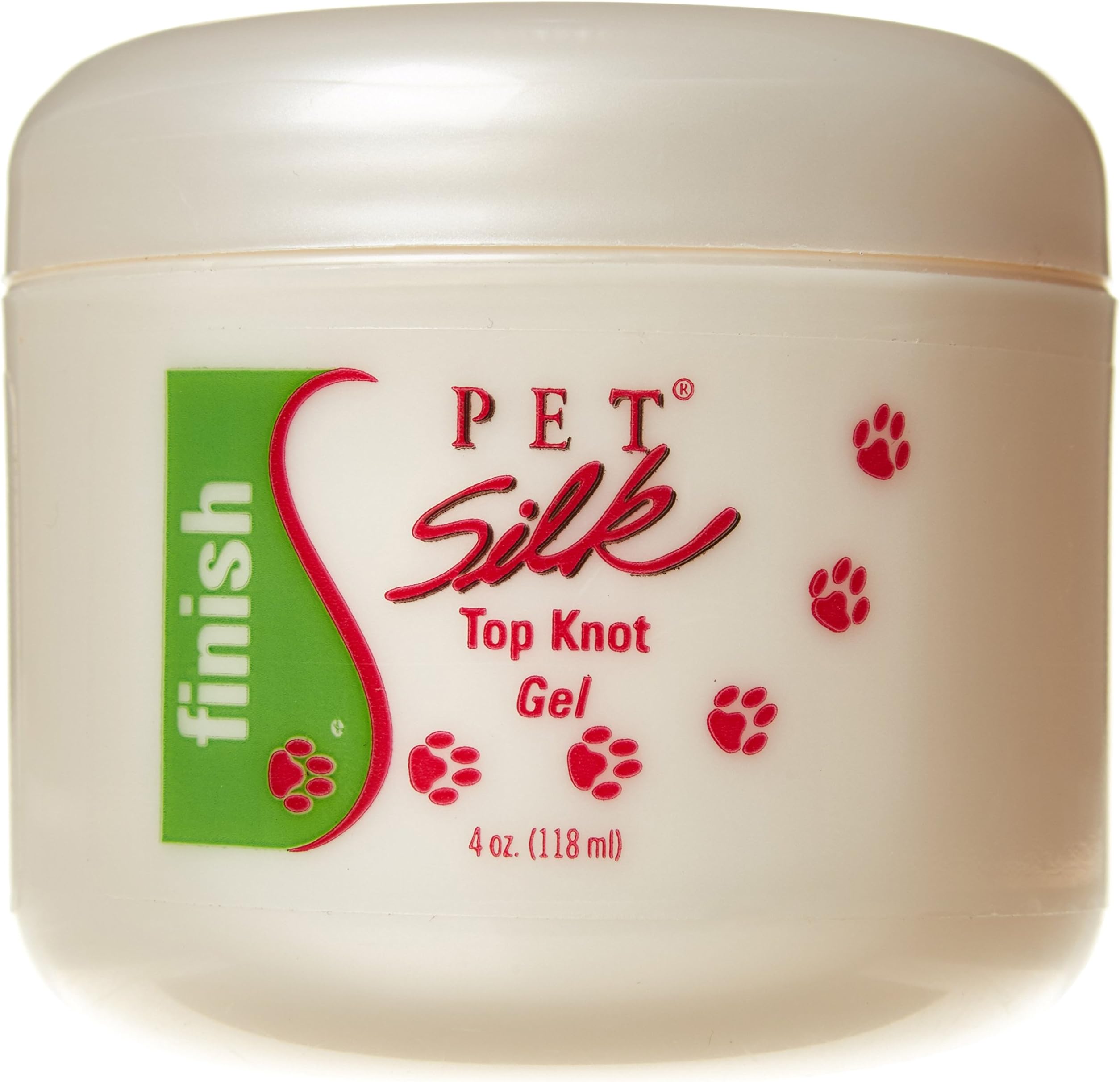 Pet Silk Top Knot Gel 4 Ounce Styling Finishing Gel - Pet Hair Gel for Taming...