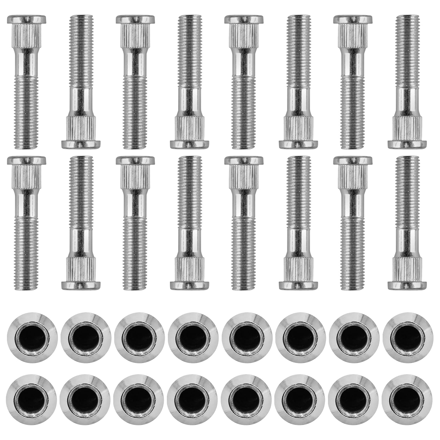 Caltric Front & Rear Wheel Lug Nuts & Bolts Compatible with Polaris Ranger 1000 2018 2019 2020 2021 7547489