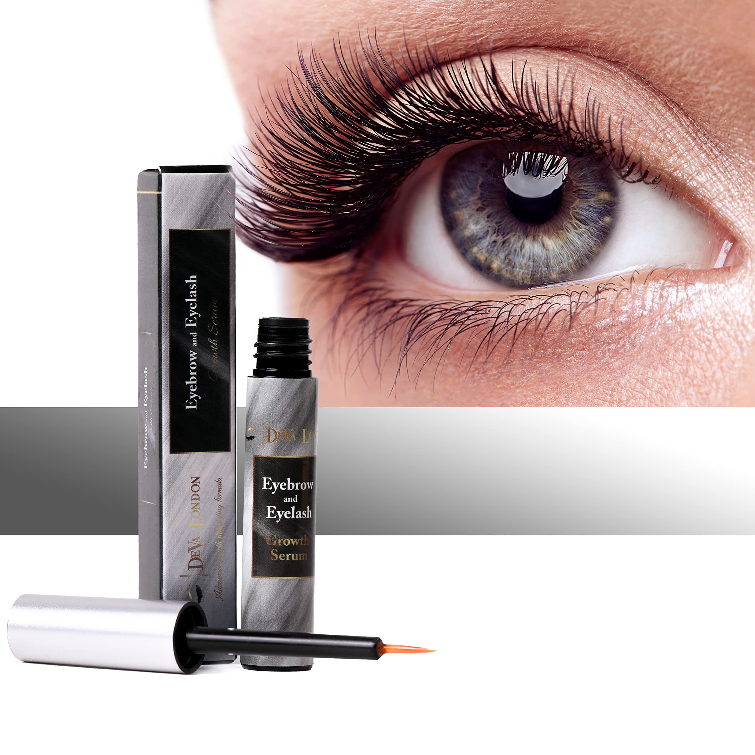 Sponsored Ad – DeVa London Eyebrow and Eyelashes Growth Serum, Castor Oil, Hair Skin Care, Natural Longer Lift Eyelashes, ...
