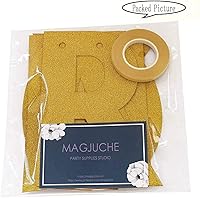 Vista 6 de Cartel dorado de feliz cumpleaños 54, purpurina para mujer u hombre de 54 años, decoraciones para fiestas