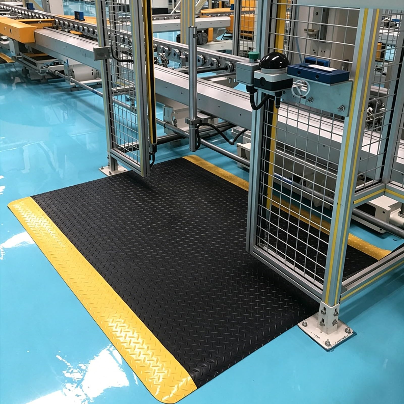 Suelo Garaje Tapete Industrial Antifatiga, Tapetes Acolchados para Trabajos de Pie, Alfombra Tipo Corredor con Amortiguación para Uso Comercial | 32x92in(81x234cm)