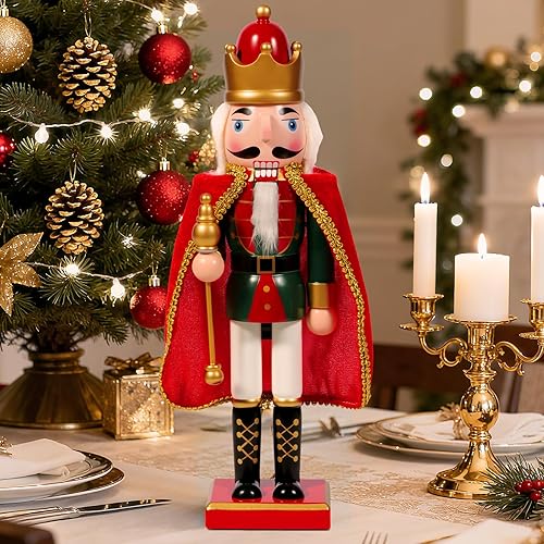 Miniatura 4 de Decoración navideña de cascanueces, soldado de cascanueces de madera, decoración navideña para el hogar, mesa, chimenea, adornos de Navidad para