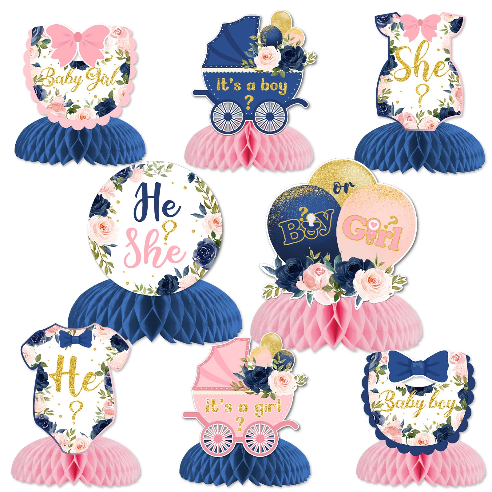 Lot De 9 Décorations En Nid D'abeille En Forme D'ours Pour