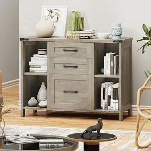 Befrases Farmhouse File Cabinet with 3 Drawers for Home Office