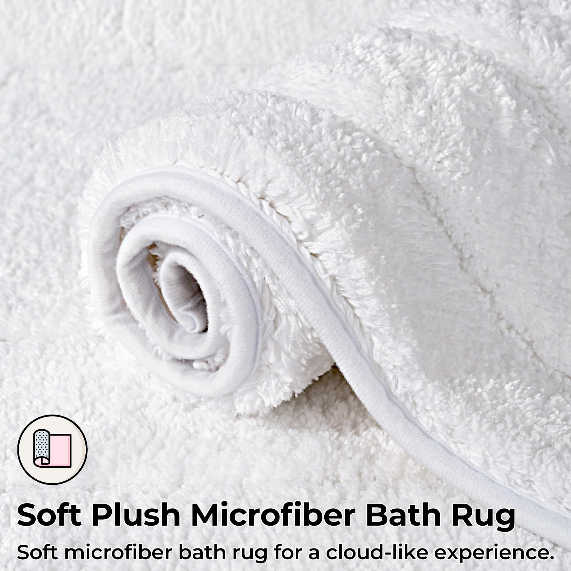 GRANNY SAYS Large Bathroom Mat 60 x 90 cm, Non-Slip Bath Rug, Super Absorbent Bath Mats, Extra Soft Bathroom Matt - Image 4
